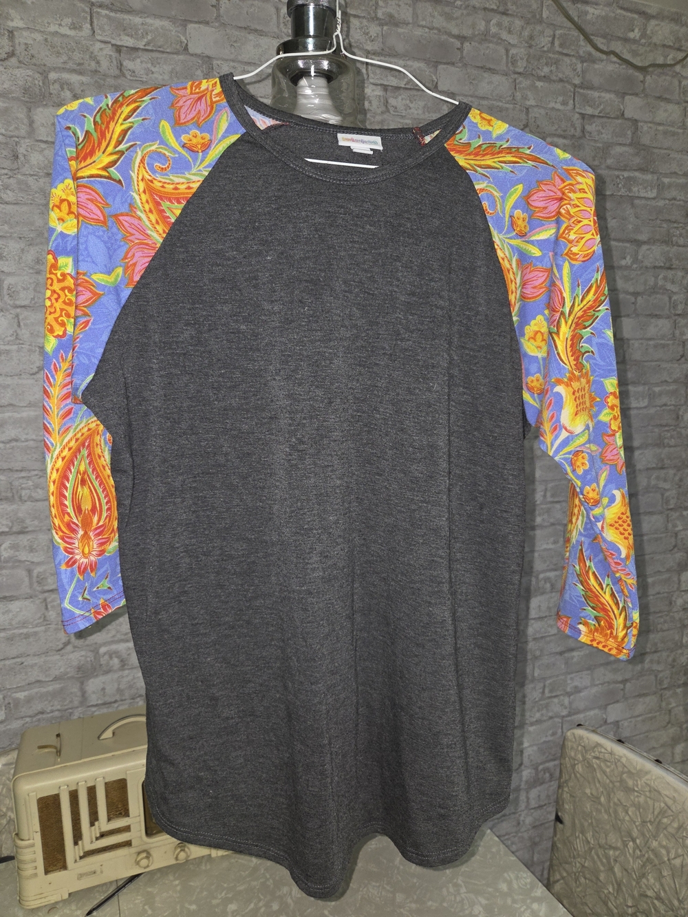 LULAROE Floral Sleeve Top